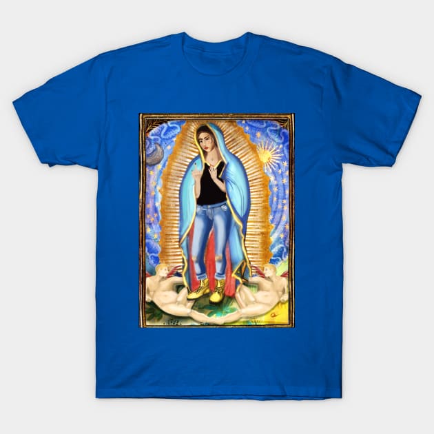 Our Lady of Zero Effs T-Shirt by Feisty Army